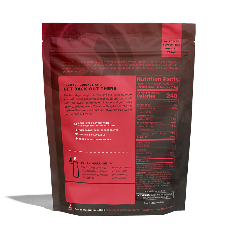 Recovery Mix Coffee Caffeinated - 15 Servings